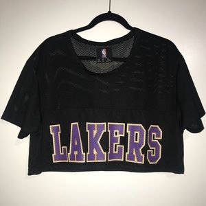 NBA Lakers mesh crop top